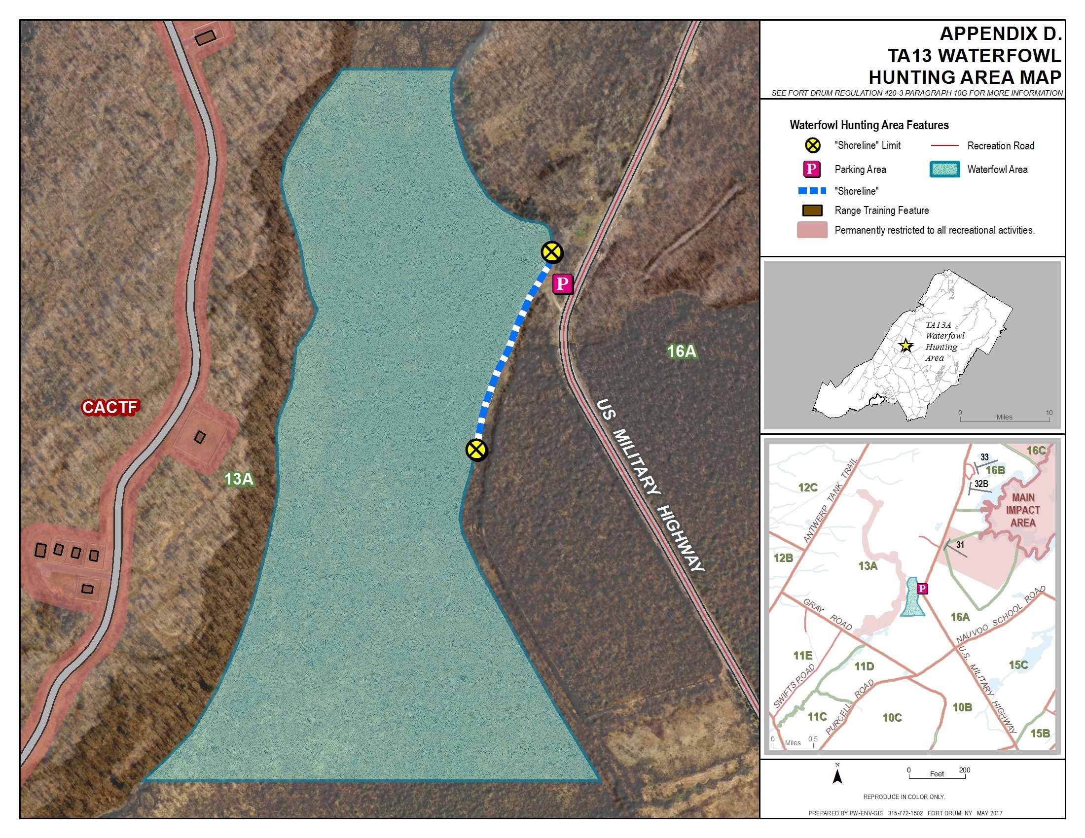 Special Waterfowl Hunting Areas Fort Drum iSportsman